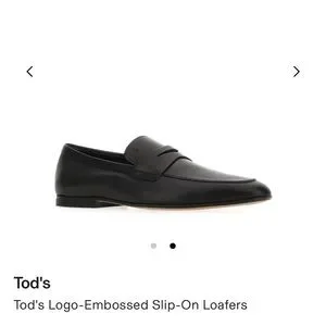 $630 Tod’s Logo Embossed Slip-on Loafers Size 7.5 Men’s Brown Tod main image 2